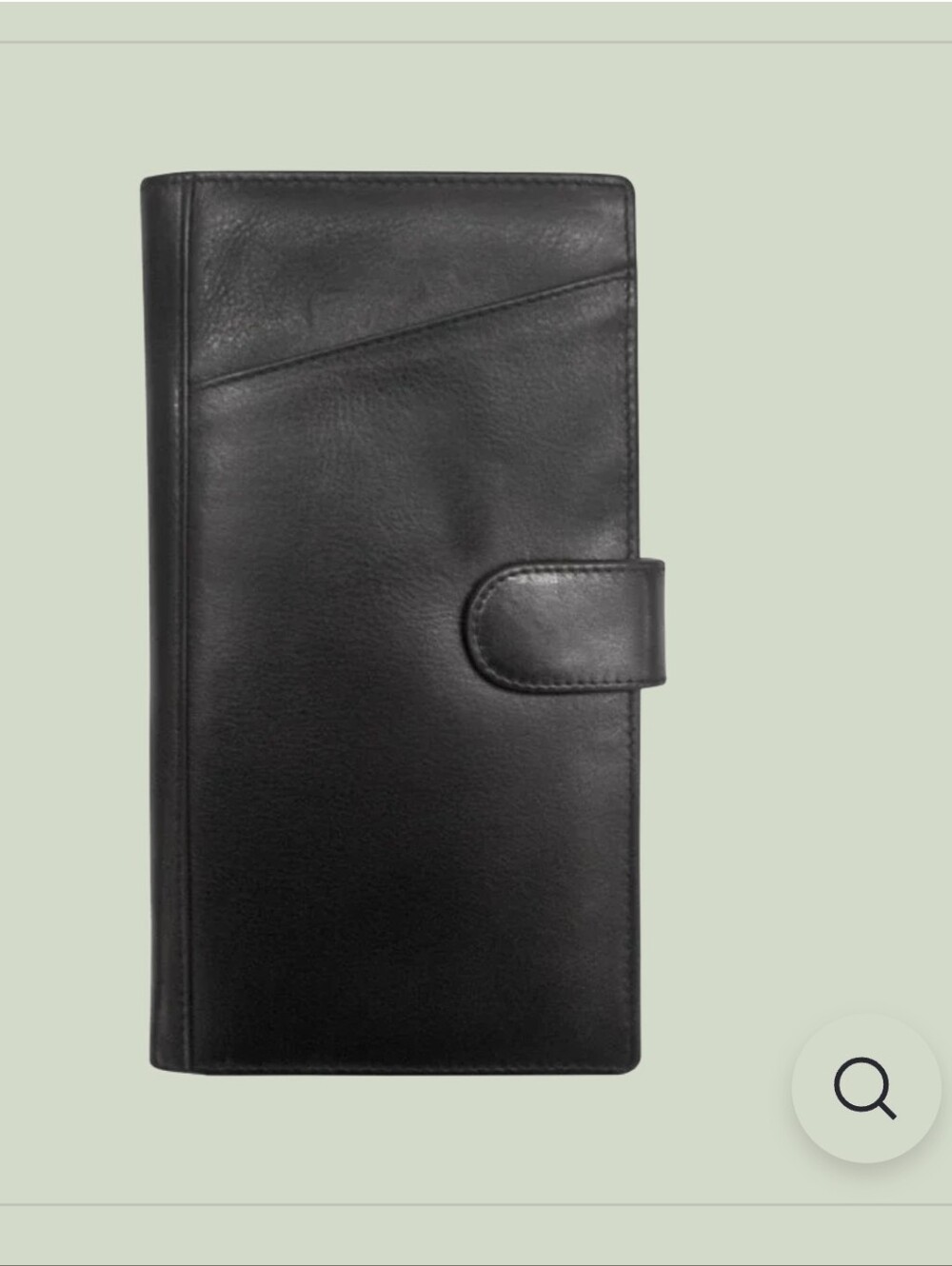 Leather Travel Wallet with RFID Protection - Black 100% Leather. - Picture 2 of 15
